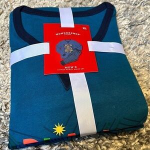 Wondershop Men’s Black Joy Every Season Long Sleeve Holiday Pajamas Size XL New